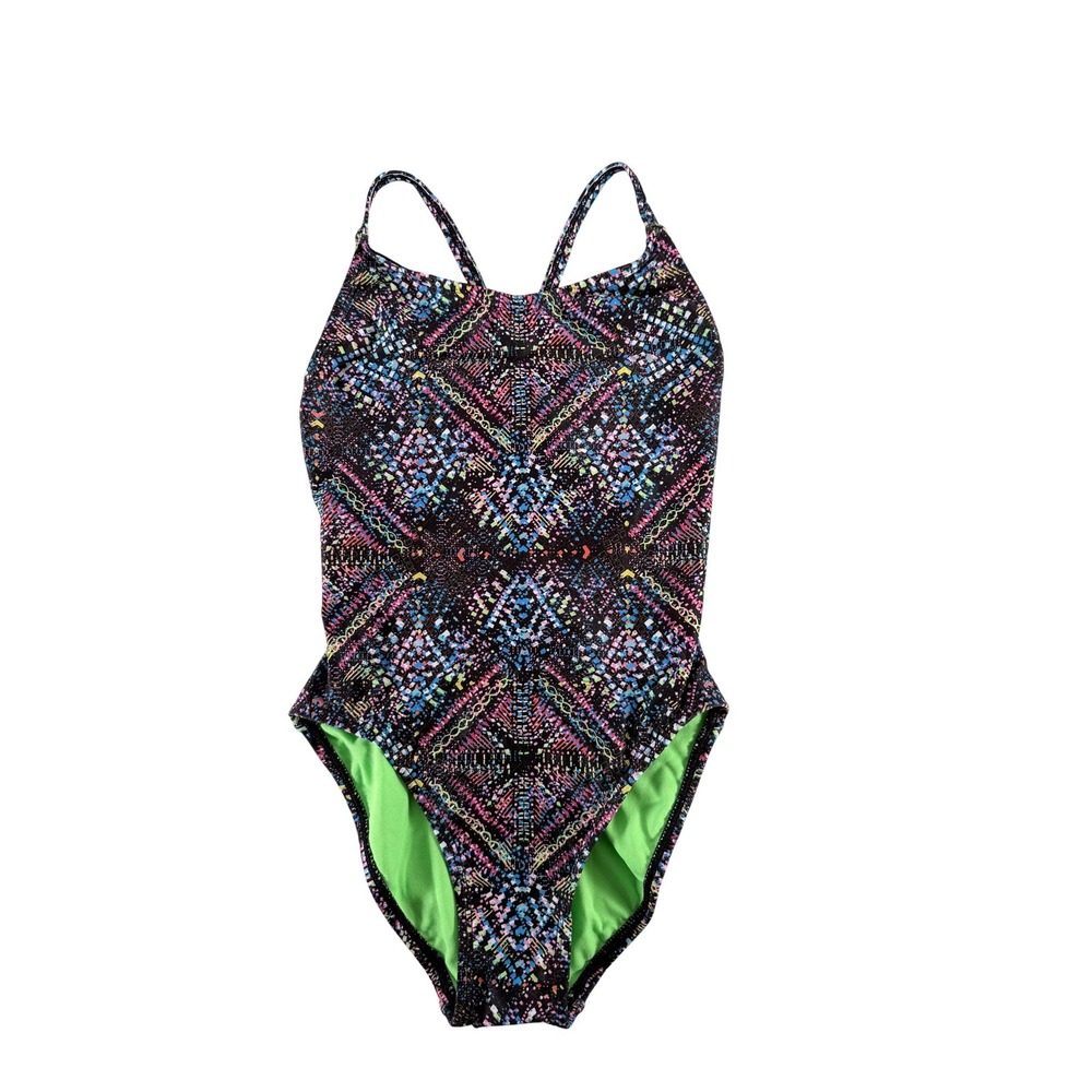 Dolfin Uglies Women's Size 30 XS One Piece Swimsuit Star Colorful Geometric NWT